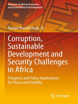 cover image of Corruption, Sustainable Development and Security Challenges in Africa